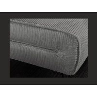 Sofá convertible recto PRESTO gris oscuro – Sofá-cama de 2 plazas