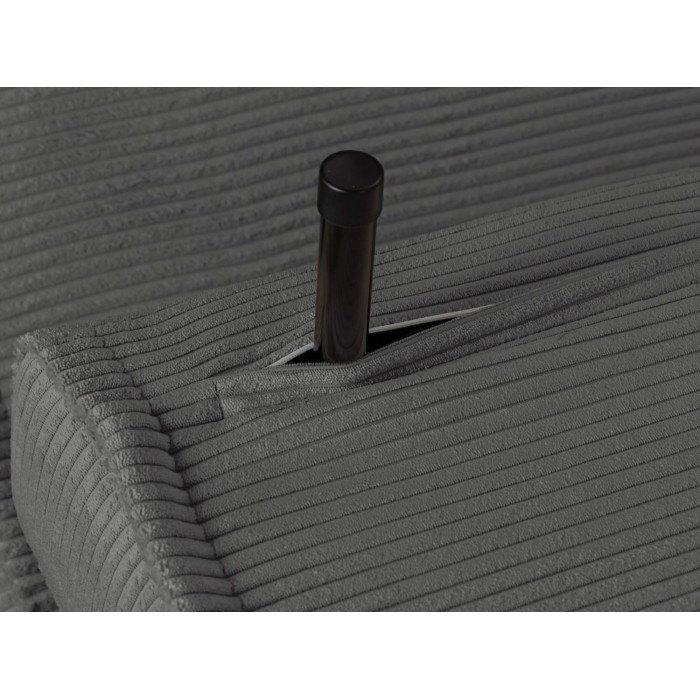 Sofá convertible recto PRESTO gris oscuro – Sofá-cama de 2 plazas