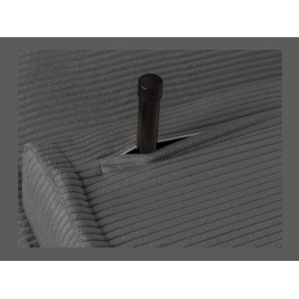 Sofá convertible recto PRESTO gris oscuro – Sofá-cama de 2 plazas