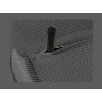 Sofá convertible recto PRESTO gris oscuro – Sofá-cama de 2 plazas