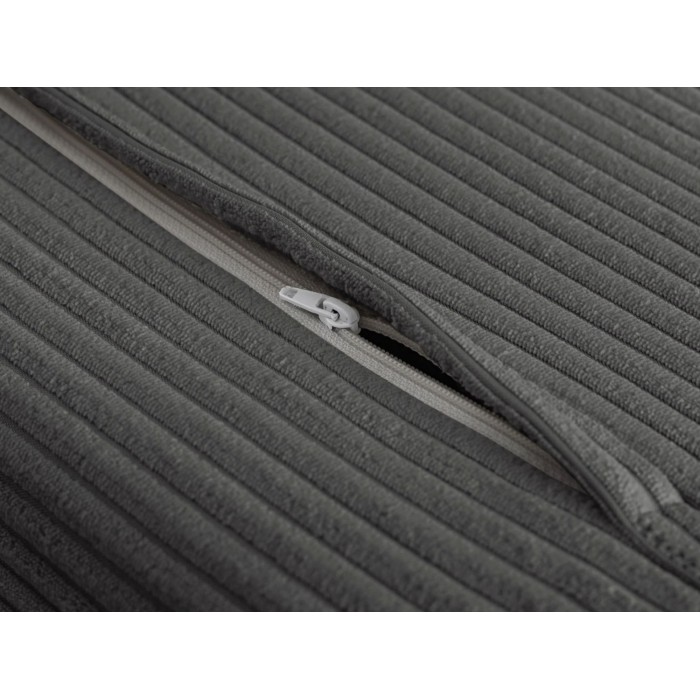 Sofá convertible recto PRESTO gris oscuro – Sofá-cama de 2 plazas