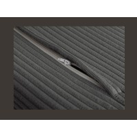 Sofá convertible recto PRESTO gris oscuro – Sofá-cama de 2 plazas