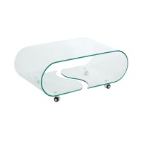 Table basse HOLLOW avec 4 roulettes