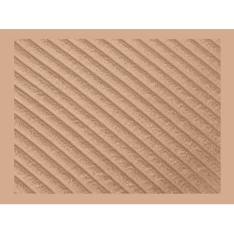 Zoom sur la texture de la chaise PAVIA rose-beige côtelée