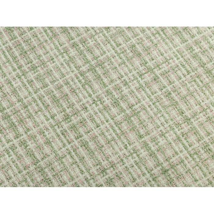Zoom sur la texture de la chaise PAVIA verte à carreaux