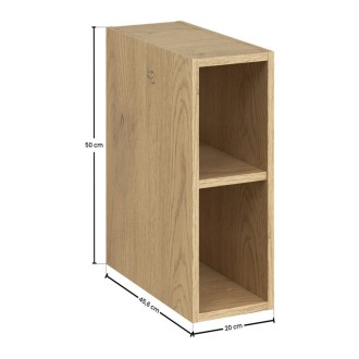 Meuble de rangement NATURA– Ouvert – Coloris chêne clair – L20 x H50 cm - A suspendre