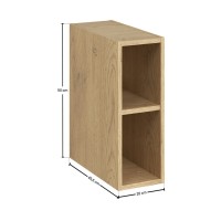 Meuble de rangement NATURA– Ouvert – Coloris chêne clair – L20 x H50 cm - A suspendre
