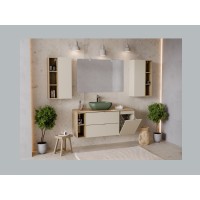 Meuble de rangement NATURA– Ouvert – Coloris chêne clair – L20 x H50 cm - A suspendre
