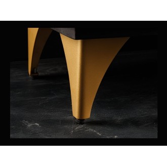 Buffet 140 cm 3 porte legno nero e dorato – Collezione SOLARIS