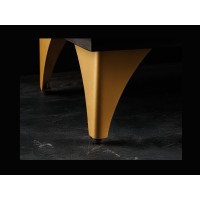 Buffet 140 cm 3 porte legno nero e dorato – Collezione SOLARIS