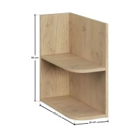 OSTER Set 120cm: Unterschrank mit Schubladen in Salbeigrün und sichtbaren Fächern + Platte für Waschbecken + Aufsatzwaschbecken 