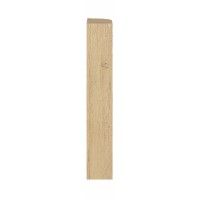 Meuble de rangement NATURA– Angle arrondi ouvert – Coloris chêne clair – L15 x H80 cm - A suspendre