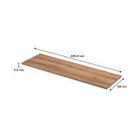 copy of Plan para lavabo ICON 60,4 cm en MDF con aspecto de roble