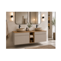 Plan pour vasque ICON 140cm effet chêne Coast Evoke Oak 140x46cm