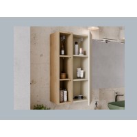 Meuble de rangement NATURA– Ouvert – Coloris chêne clair – L20 x H80 cm - A suspendre
