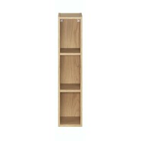 Mueble de almacenamiento NATURA – Abierto – Color roble claro – L20 x H80 cm - Para colgar