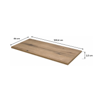 copy of Plan für Waschbecken ICON 60,4 cm in MDF Eichenoptik