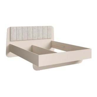 Chambre complète AMALIE beige – Lit 160x200 cm avec sommier, armoire, commode et 2 chevets