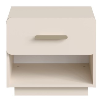 Chambre complète AMALIE, cama 180x200 con somier incluido, armario con estantes, habitación beige diseño, conjunto habitación ad