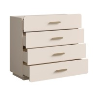Chambre complète AMALIE beige – Lit coffre 160x200 cm, armoire, commode, 2 chevets et étagères