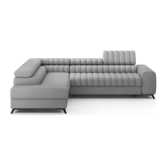 Canapé d’angle contemporain KANEDOJO Gris angle gauche