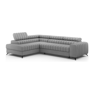 Canapé d’angle contemporain KANEDOJO Gris angle gauche