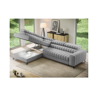 Canapé d’angle contemporain KANEDOJO Gris angle gauche