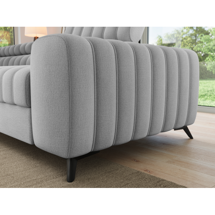 Canapé d’angle contemporain KANEDOJO Gris angle gauche