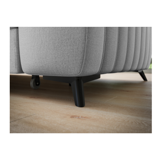 Canapé d’angle contemporain KANEDOJO Gris angle gauche