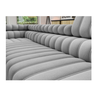 Canapé d’angle contemporain KANEDOJO Gris angle gauche