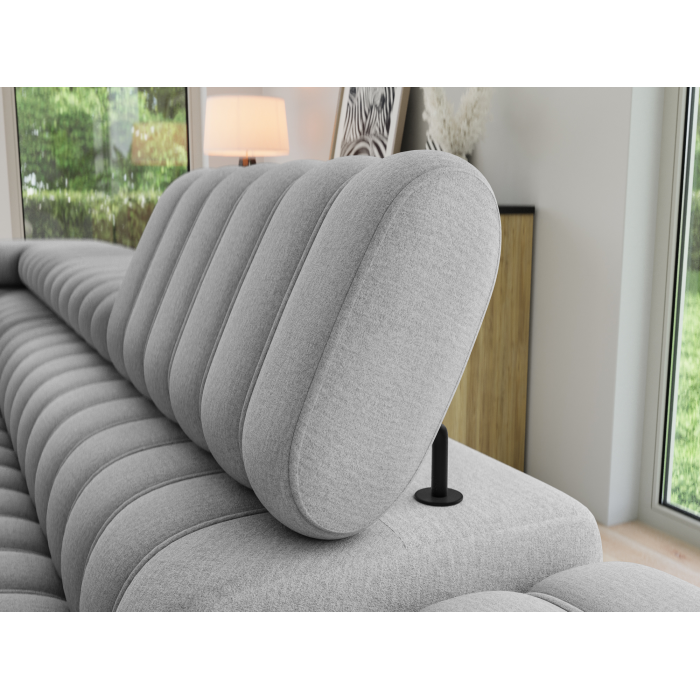 Canapé d’angle contemporain KANEDOJO Gris angle gauche