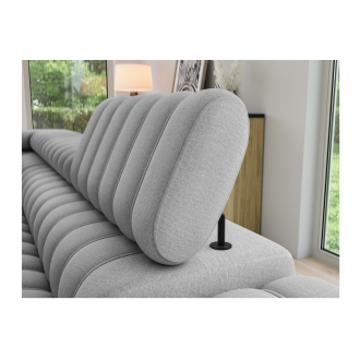 Canapé d’angle contemporain KANEDOJO Gris angle gauche