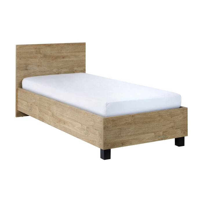 Letto bambino robusto 90x200 colore rovere dorato collezione MEGEVE