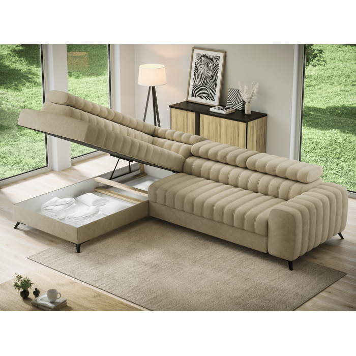 Canapé d'angle collection KANEDOJO coloris Beige