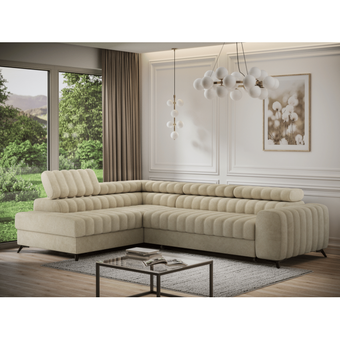 Canapé d'angle collection KANEDOJO coloris Beige