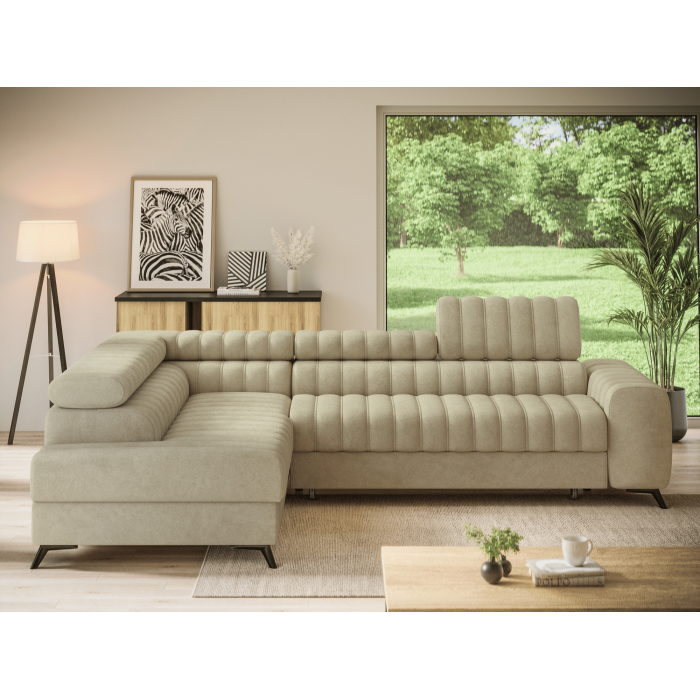 Canapé d'angle collection KANEDOJO coloris Beige