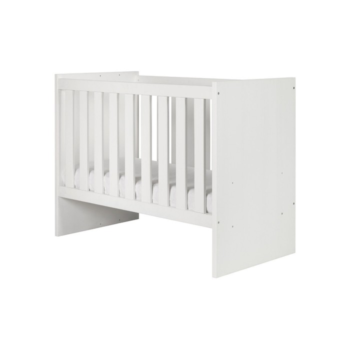 Cuna robusta 60x120 convertible en cama infantil 90x200 color blanco colección DANAÉ.