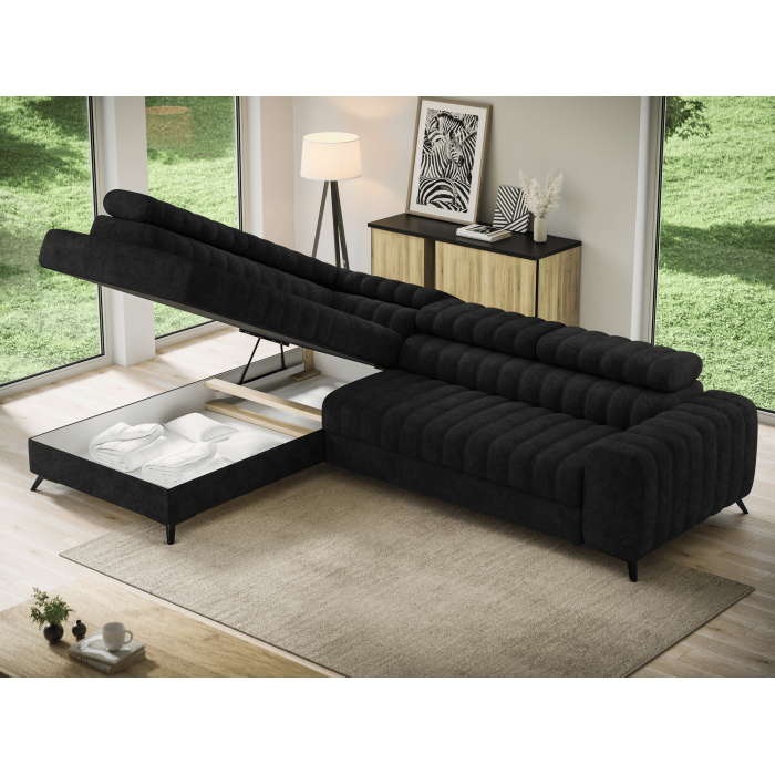 Ecksofa aus der KANEDOJO Kollektion in Schwarz