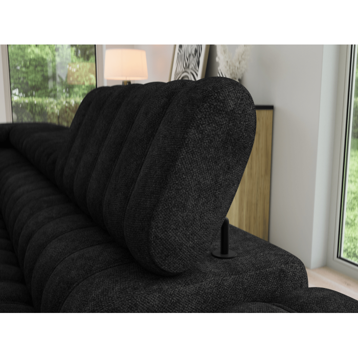 Ecksofa aus der KANEDOJO Kollektion in Schwarz