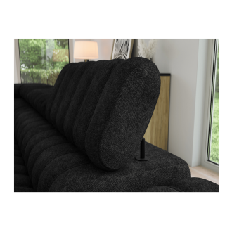 Ecksofa aus der KANEDOJO Kollektion in Schwarz