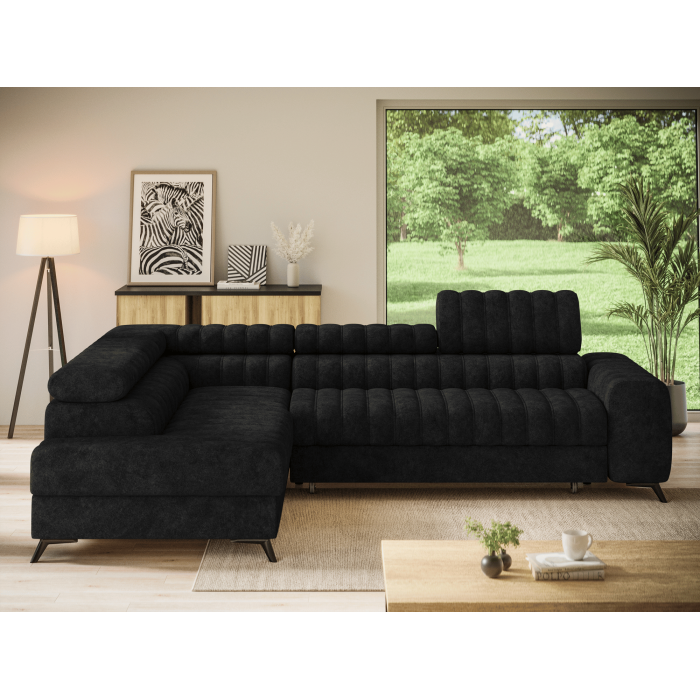 Ecksofa aus der KANEDOJO Kollektion in Schwarz