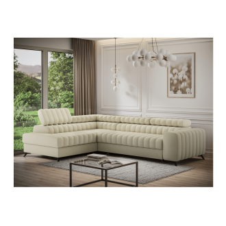 Canapé d'angle collection KANEDOJO coloris Crème