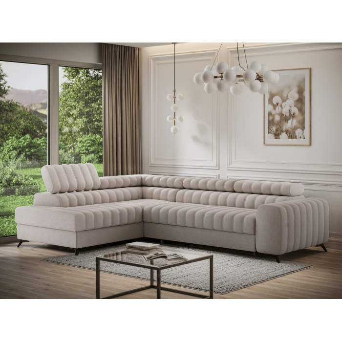 Canapé d'angle collection KANEDOJO coloris Beige