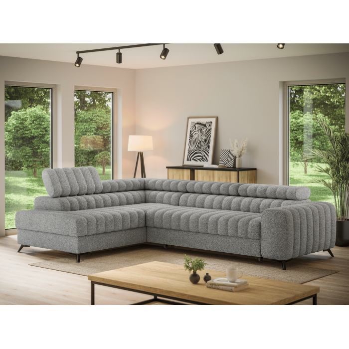 Ecksofa aus der Serie KANEDOJO in Grau