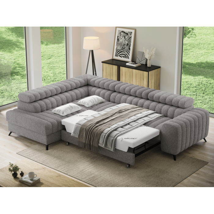 Ecksofa aus der Serie KANEDOJO in Grau