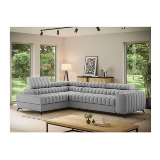 Canapé d'angle collection KANEDOJO coloris Gris