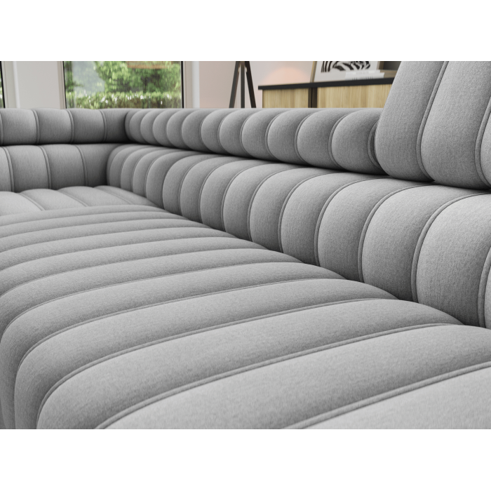 Canapé d'angle collection KANEDOJO coloris Gris