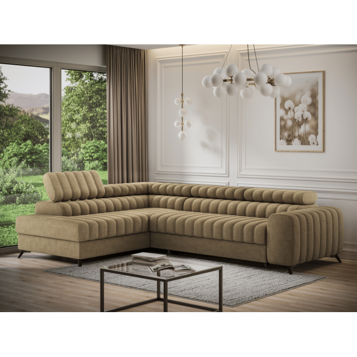 Ecksofa aus der KANEDOJO Kollektion in Braunfarbe