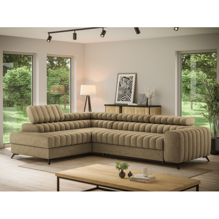 Ecksofa aus der KANEDOJO Kollektion in Braunfarbe