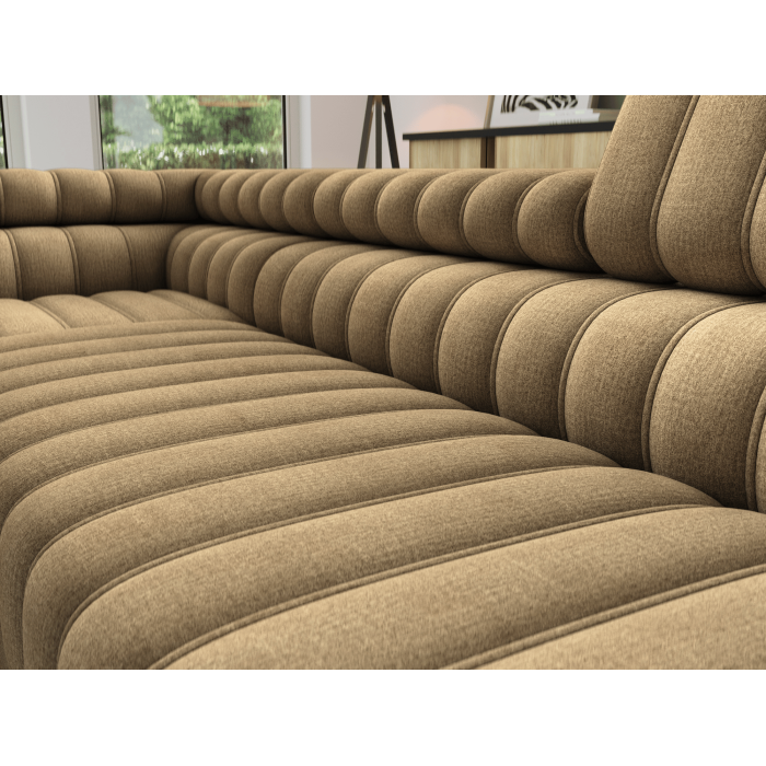 Ecksofa aus der KANEDOJO Kollektion in Braunfarbe
